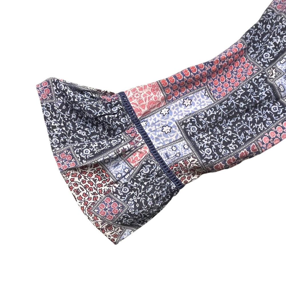 Gardencore Patchwork Bell Sleeve Blouse Babydoll … - image 4